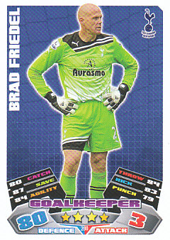 Brad Friedel Tottenham Hotspur 2011/12 Topps Match Attax #290
